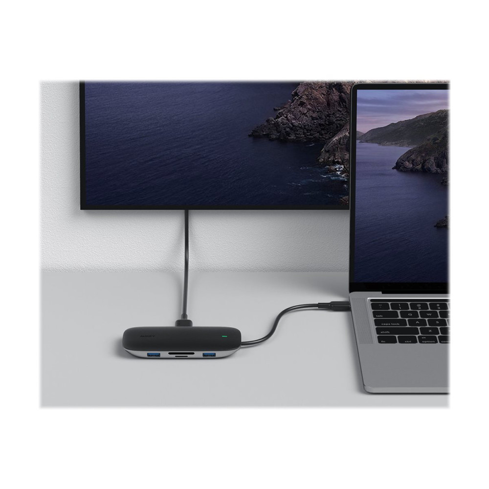 Produktbild för Aukey Unity Link PD III - dockningsstation - USB-C - HDMI - 1GbE