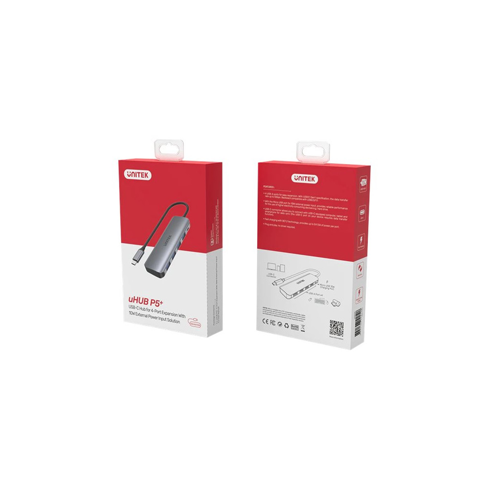 Produktbild för Unitek uHUB P5+ H1107A - hubb - 5 portar