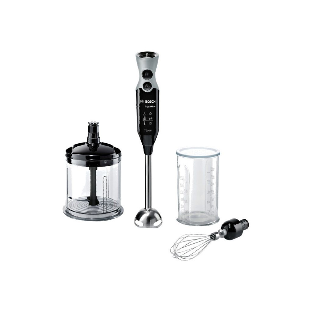 Produktbild för Bosch ErgoMixx MSM67160 - handmixer - svart/grå