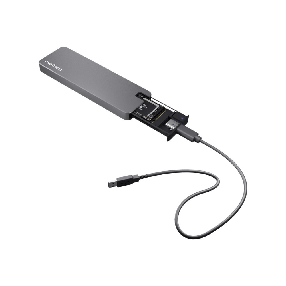 Produktbild för Natec RHINO - förvaringslåda - M.2 NVMe Card / PCIe (NVMe) - USB 3.2 (Gen 2x1)