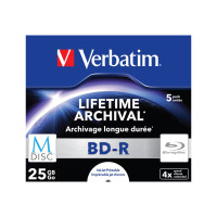 Produktbild för Verbatim M-Disc - BD-R x 5 - 25 GB - lagringsmedier