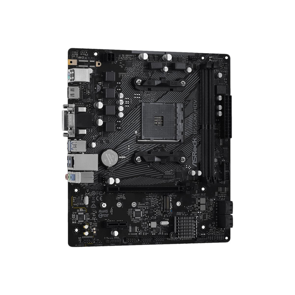 Produktbild för ASRock B550M-HDV - moderkort - micro ATX - Socket AM4 - AMD B550