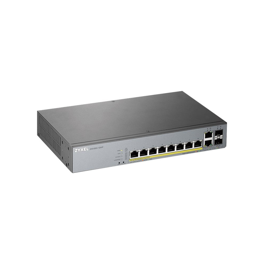 Produktbild för Zyxel GS1350-12HP - switch - 8 portar - smart - rackmonterbar
