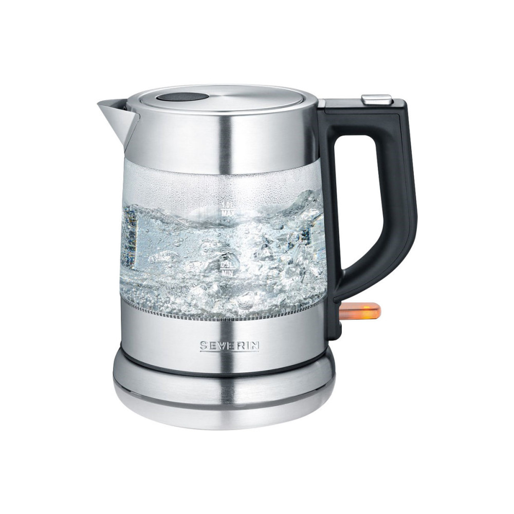 Produktbild för SEVERIN WK 3468 - vattenkokare - glas/rostfritt stål/svart