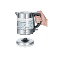 Produktbild för SEVERIN WK 3468 - vattenkokare - glas/rostfritt stål/svart