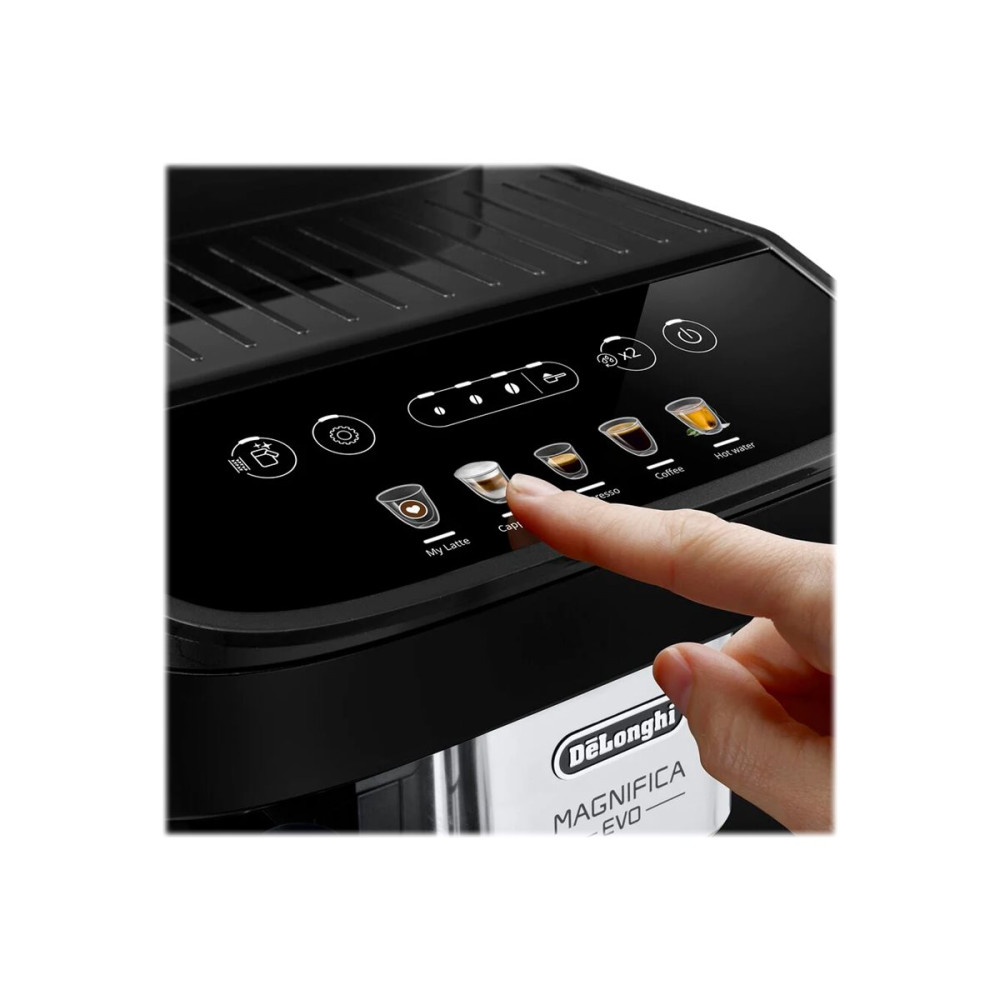 Produktbild för De'Longhi Magnifica Evo ECAM290.61.B - automatisk kaffekokare med mjölkskummare - 15 bar - svart