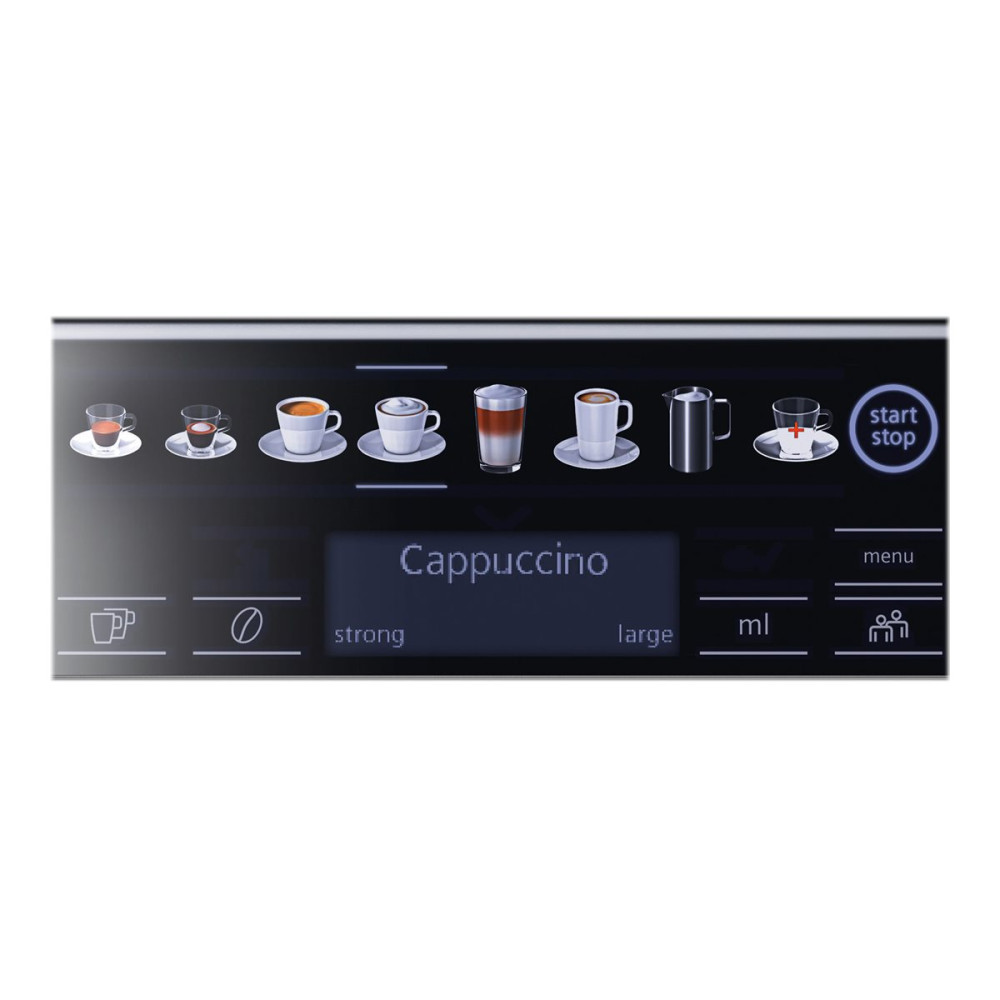 Produktbild för Siemens EQ.6 plus s400 TE654319RW - automatisk kaffekokare med mjölkskummare - 15 bar - safir, svart metallisk