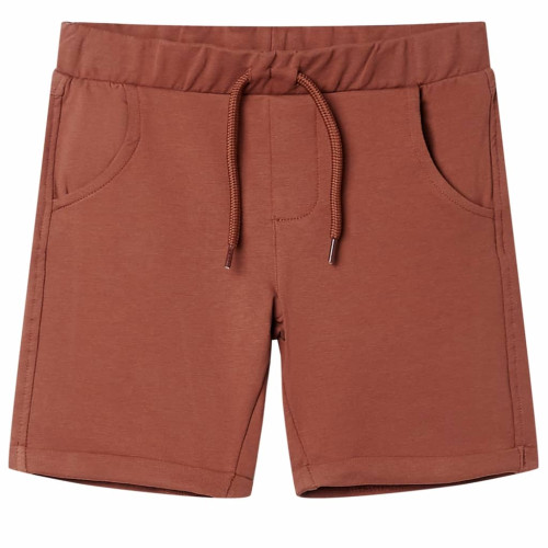 vidaXL Barnshorts med snöre brun 116