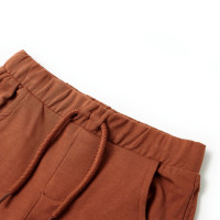 Produktbild för Barnshorts med snöre brun 128