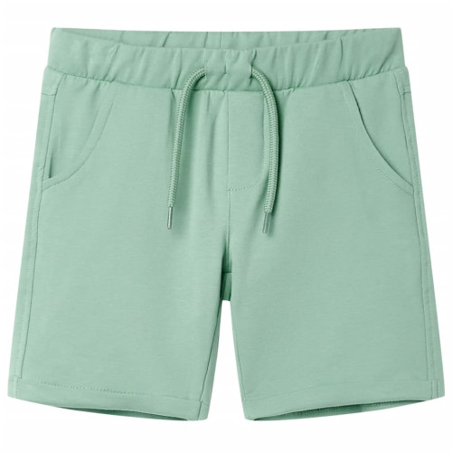 vidaXL Barnshorts med snöre blandad ljus khaki 140