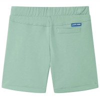 Produktbild för Barnshorts med snöre blandad ljus khaki 140