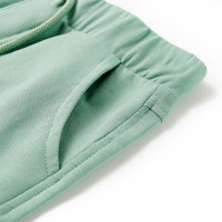 Produktbild för Barnshorts med snöre blandad ljus khaki 140