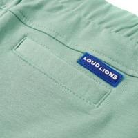 Produktbild för Barnshorts med snöre blandad ljus khaki 140