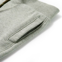 Produktbild för Barnshorts med snöre blandad ljus khaki melange 140