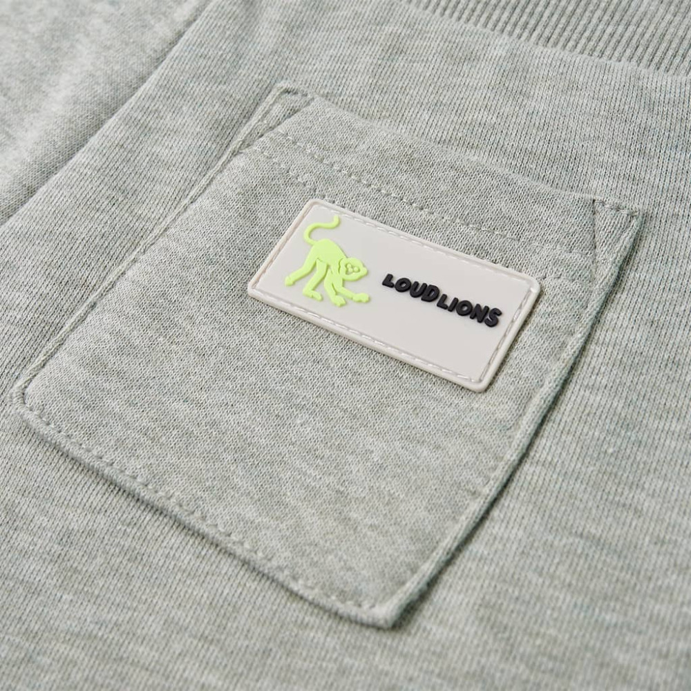 Produktbild för Barnshorts med snöre blandad ljus khaki melange 140