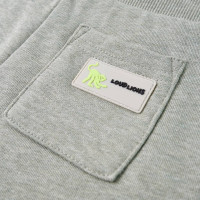 Produktbild för Barnshorts med snöre blandad ljus khaki melange 140