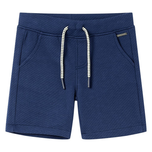 vidaXL Barnshorts med snöre mörkblå 140