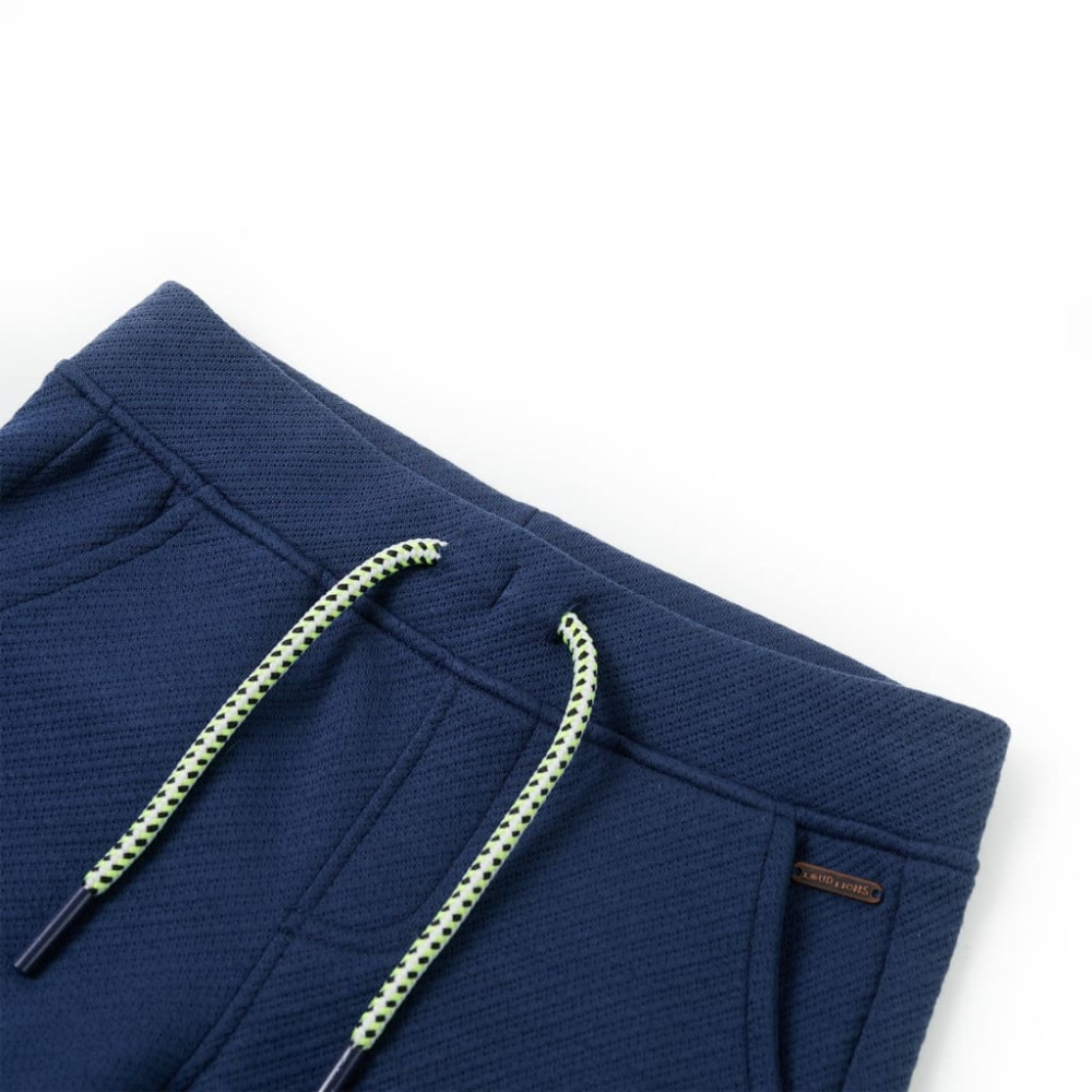 Produktbild för Barnshorts med snöre mörkblå 140