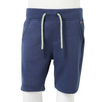 Produktbild för Barnshorts med snöre mörkblå 140