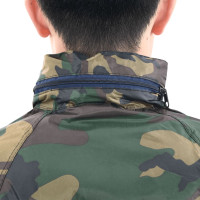 Produktbild för Regnställ med Huva Herrar Tvådelat Camouflage L