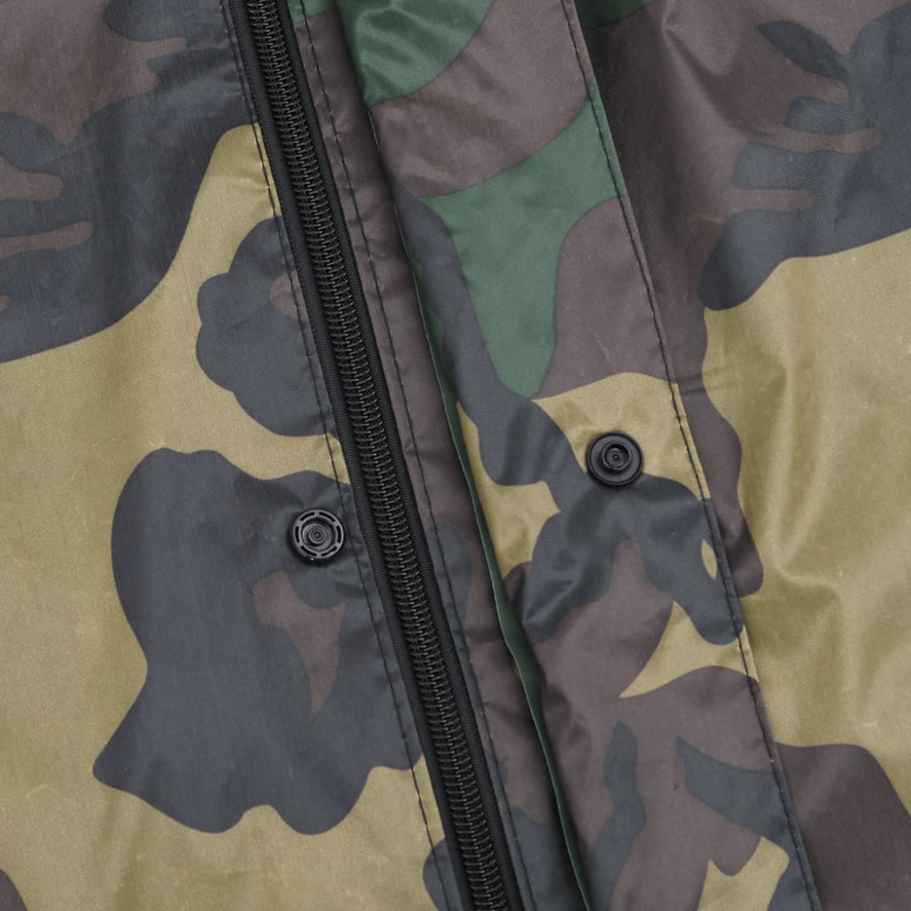 Produktbild för Regnställ med Huva Herrar Tvådelat Camouflage XL
