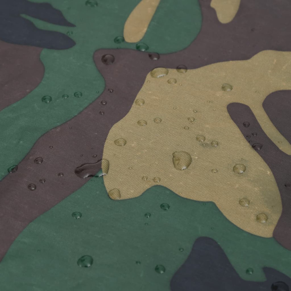 Produktbild för Regnställ med Huva Herrar Tvådelat Camouflage XL