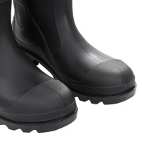 Produktbild för Regnstövlar svart strl 46 PVC