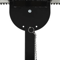 Produktbild för Manuell snöplog med hjul 100x44 cm