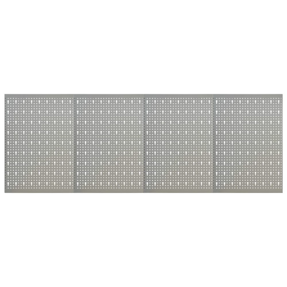 Produktbild för Väggmonterade verktygstavlor 4 st 40x58 cm stål