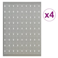 Produktbild för Väggmonterade verktygstavlor 4 st 40x58 cm stål