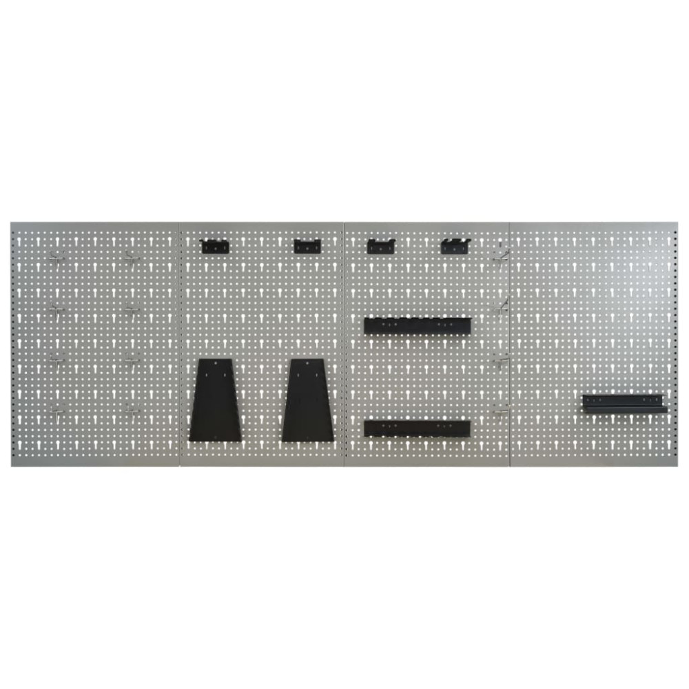 Produktbild för Väggmonterade verktygstavlor 4 st 40x58 cm stål