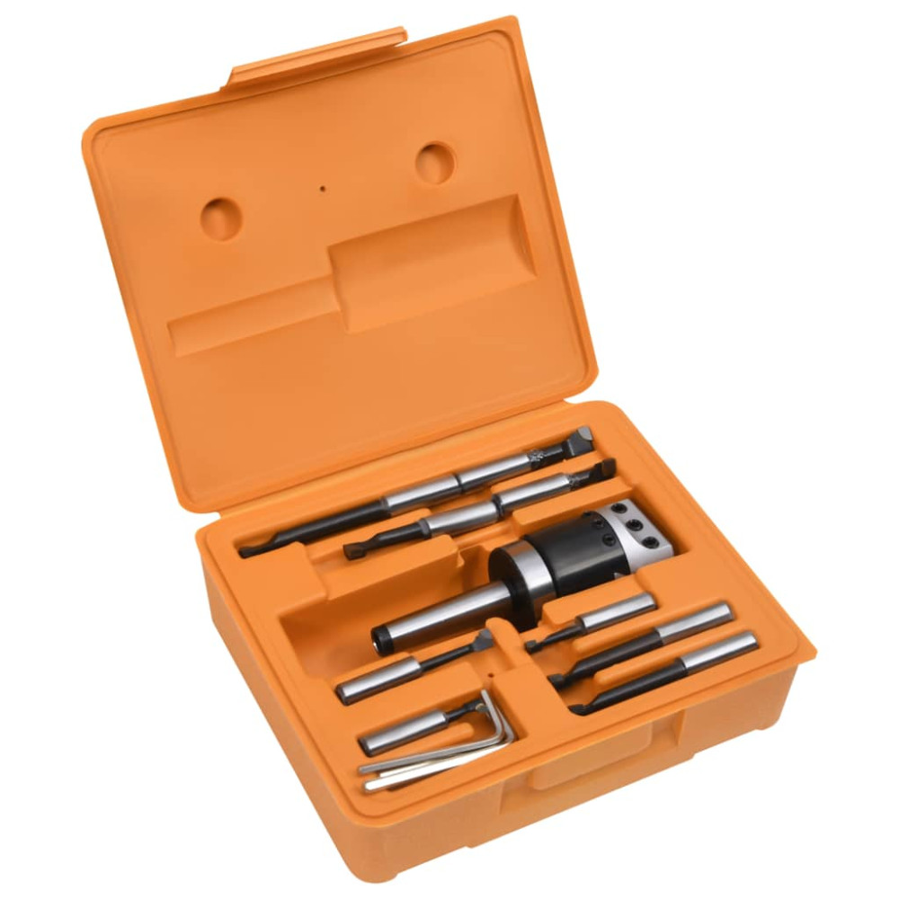 Produktbild för Borrverktygssats 15 delar 50 mm borrchuck F1-12 MT2-M10