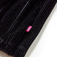 Produktbild för Plisserad kjol med glitter för barn svart 104