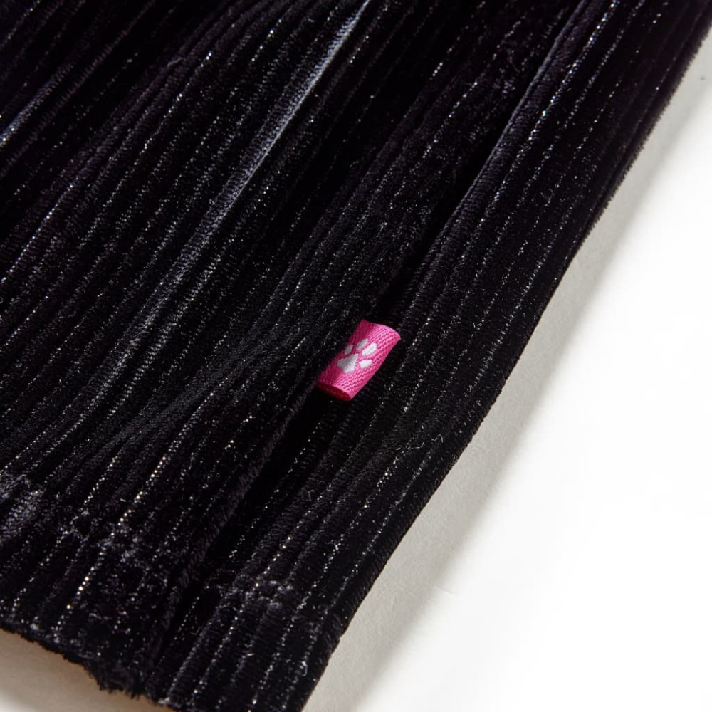 Produktbild för Plisserad kjol med glitter för barn svart 116