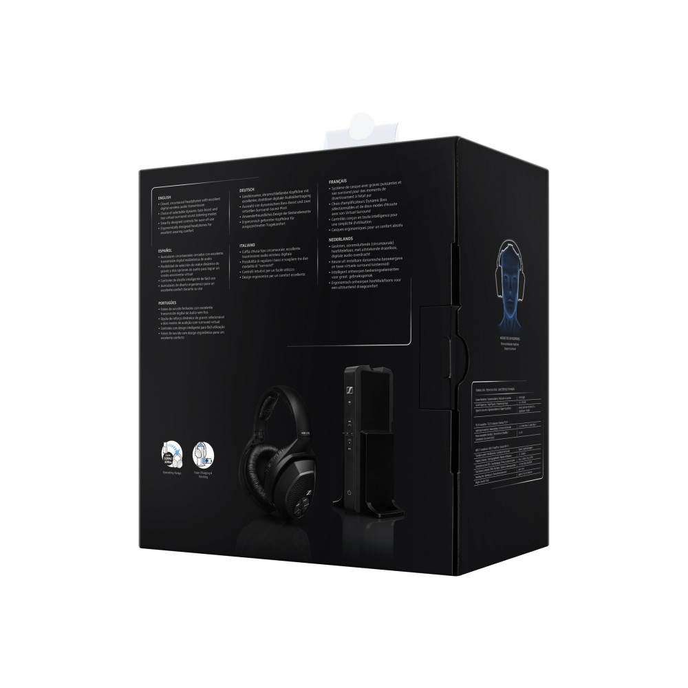 Produktbild för Sennheiser RS 175 - trådlöst hörlurstelefonsystem
