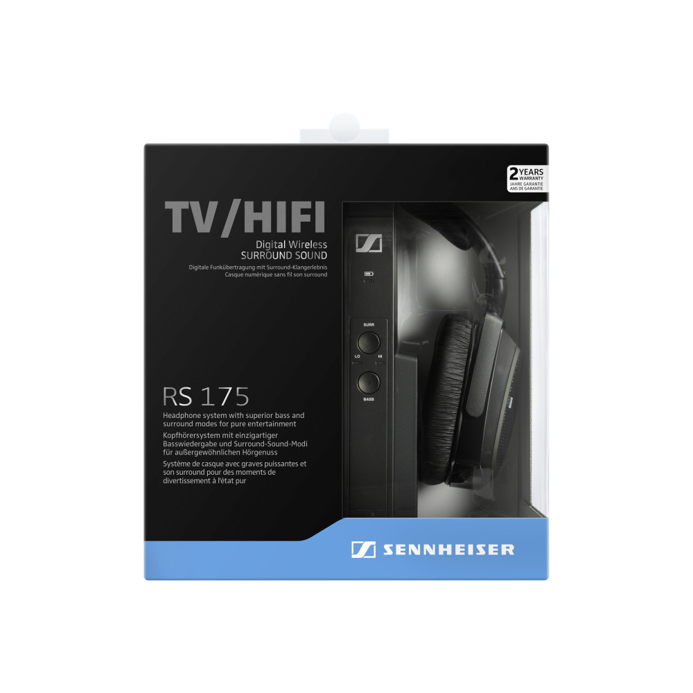Produktbild för Sennheiser RS 175 - trådlöst hörlurstelefonsystem