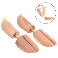 Produktbild för Skoblock med skohorn EU 44-45 massivt cederträ
