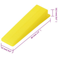 Produktbild för Nivåsystem för plattsättning 250 kilar 500 distanser 1,5 mm