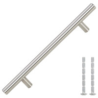 Produktbild för Skåphandtag 10 st silver 160 mm rostfritt stål