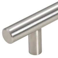 Produktbild för Skåphandtag 10 st silver 160 mm rostfritt stål