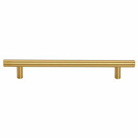 Produktbild för Skåphandtag 10 st guld 160 mm rostfritt stål