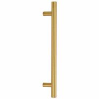 Produktbild för Skåphandtag 10 st guld 160 mm rostfritt stål