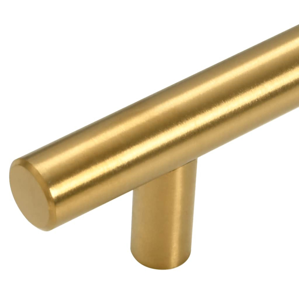 Produktbild för Skåphandtag 5 st guld 480 mm rostfritt stål
