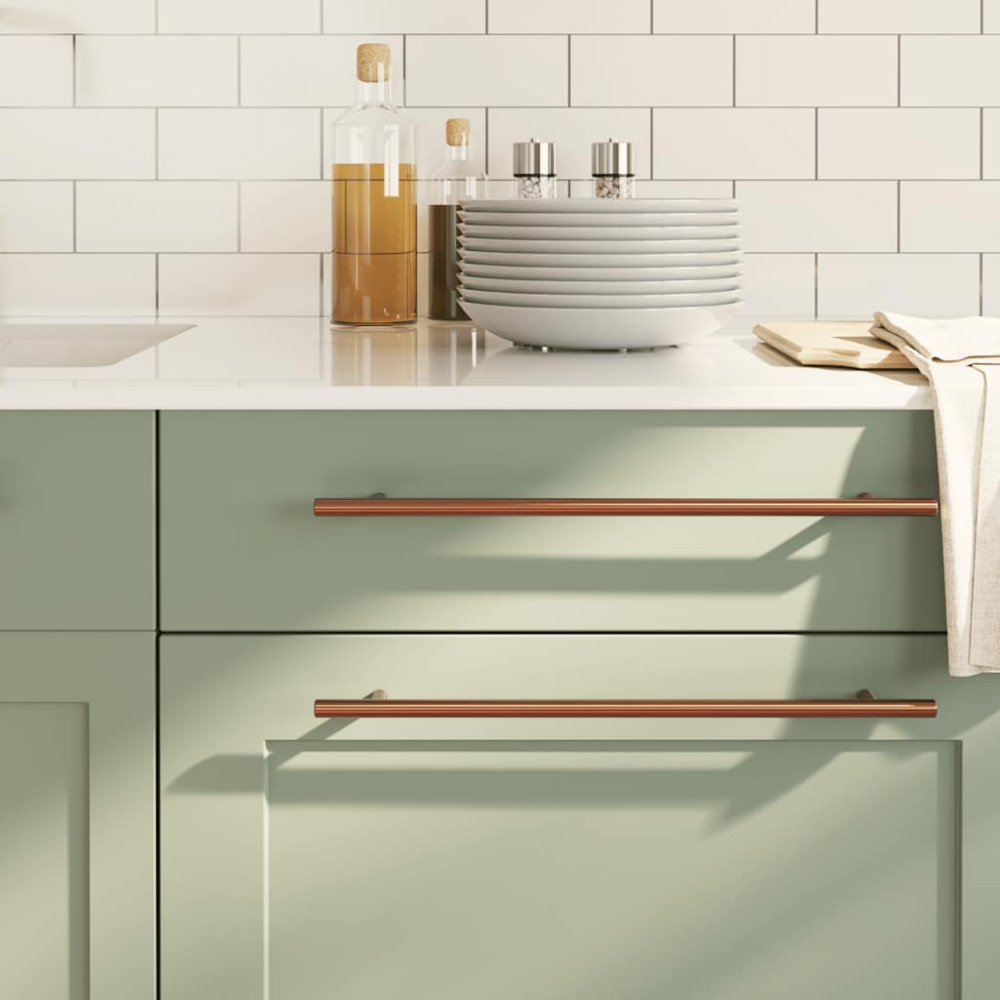 Produktbild för Skåphandtag 5 st brons 320 mm rostfritt stål