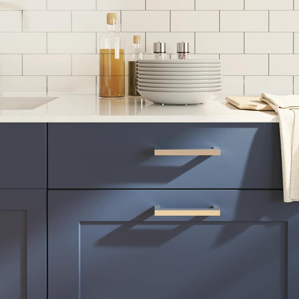Produktbild för Skåphandtag 10 st silver 128 mm rostfritt stål