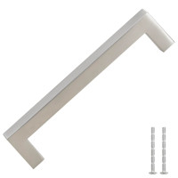 Produktbild för Skåphandtag 10 st silver 128 mm rostfritt stål