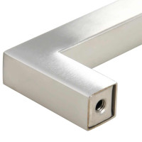Produktbild för Skåphandtag 10 st silver 128 mm rostfritt stål