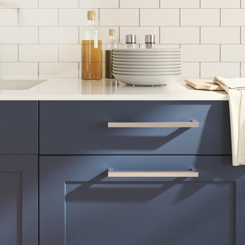 vidaXL Skåphandtag 5 st silver 224 mm rostfritt stål
