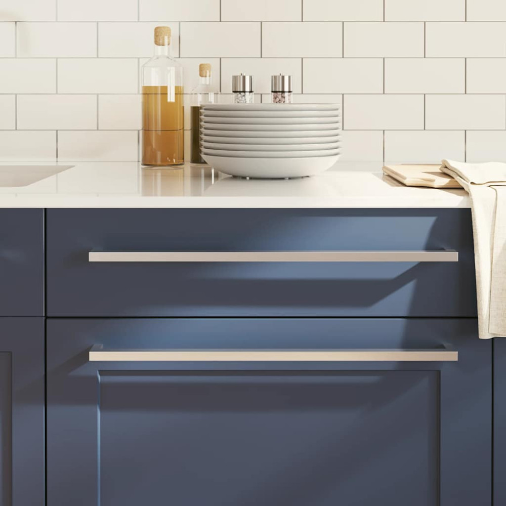 Produktbild för Skåphandtag 5 st silver 480 mm rostfritt stål