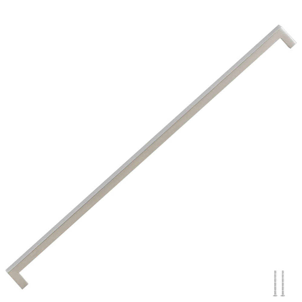 Produktbild för Skåphandtag 5 st silver 480 mm rostfritt stål